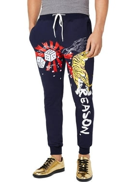 LARGE Blue NEW REASON Men/'s Apex Logo Track Pants